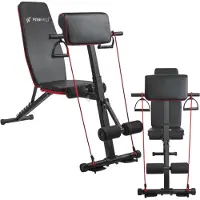 Fit4Med | Banc d'exercice - Noir - 130 X 30 Cm - Pliant - Réglable - Musculation