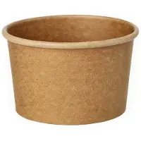 Papstar Suppenbecher, Contenant à usage unique, Marron