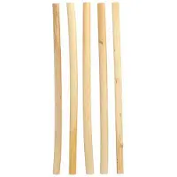 Papstar 50 pailles roseau "pur" Ø 10 mm - 25 cm, Pailles, Marron