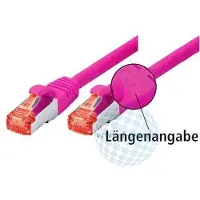 Tecline Câble de brassage S-STP PIMF, Cat 6, rose, 5,0 m