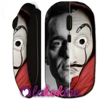 MANIACASE Souris sans fil - La Casa de Papel - Berline Dali - Clé USB incluse - Compatible Mac et PC - WiFi