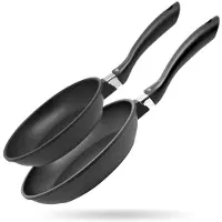 Elo Lot de 2 poêles 28 cm et 32 cm sans Alucast