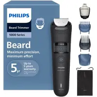 Philips Beard Trimmer 5000 Series - Stylisation de la barbe avec compartiment à poils - BT5775/15