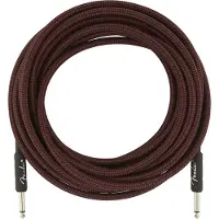 Fender Professional 25ft Straight Instrument Cable Red Tweed