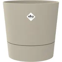 Elho Pot De Fleur Foss Rond 43 Beige Ø43 X H43 Cm 39 L Recyclé