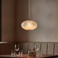 Lyora Suspension Aora Verre opale ovale
