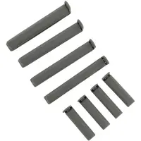 Fackelmann 59900 Lot De 8 Clips Fermeture De Sachets, 8 Pinces À Clip Pour Sachet Alimentaire, Pince Pour Sachet Hermétique, Plastique, Gris, 6 Ou 11 Cm