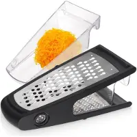 Ultra clean touch Râpe De Cuisine Antidérapante Avec Récipient Pour Broyer Les Légumes, Le Fromage Et Les Fruits