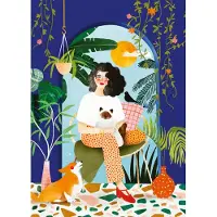 Pieces & Peace Puzzle Jardin Bleu - 1000 pièces