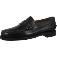 Sebago pour homme. 7000300 Mocassins classiques en cuir noir (45), Plat, Aucun, Casuel, Fête