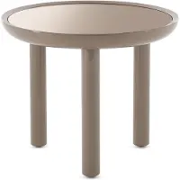 Kartell K-Top Table Ø 60 cm x H 50 cm | Bronze Mirror|Dove