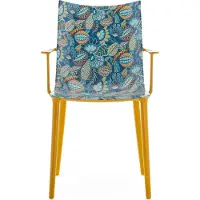 Kartell H.H.H. Chaise Impression Graphique Mustard|Ink-Ochre
