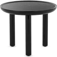 Kartell K-Top Table Ø 60 cm x H 50 cm | Black Marquina|Black