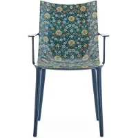 Kartell H.H.H. Chaise Impression Graphique Blue|Ink-Ochre (05919)