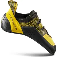 La Sportiva - Chaussons d'escalade - Katana Laces Yellow/Black en Cuir - Taille 40 - Jaune