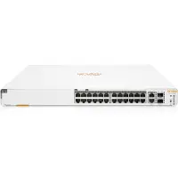 HP Hewlett Packard Enterprise Aruba Instant On 1960 24G 20p Class4 4p Class6 PoE 2XGT 2SFP+ 370W Managed L2+ Gigabit Ethernet (10/100/1000) Power over Ethernet (PoE) 1U Blanc