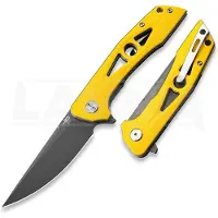 Bestech Couteau pliant Eye of Ra - Gray PVD - G10, jaune