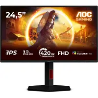 AOC G4 25G4KUR écran plat de PC 62,2 cm (24.5") 1920 x 1080 pixels Full HD LED Noir, Rouge