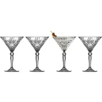 Lyngby Glas Crystal Melodia-21 Cl-4 Pieces Cocktail Glass Argenté