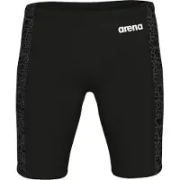 Arena Maillot de bain 'SNAKESKIN JAMMER' gris foncé / noir