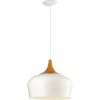 Eglo Obregon Lampe à suspendre Crème, Chêne