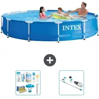 Intex Piscine tubulaire rectangulaire - 366 x 76 cm - 3 pièces - Modèle S31603