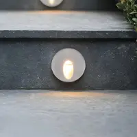 LumenXL Applique encastrée pour l'extérieur 3W - argent