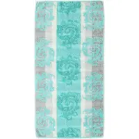Cawö Serviette de bain Cawö Cashmere Jacquard Turquoise