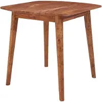 Wohnling Table de salle à manger WL5.571 Sheesham 80x76x80 cm Table en bois massif