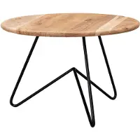 Wohnling Table basse 60x39,5x60 cm Table basse en bois massif d'acacia / métal |
