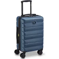 Delsey 55 cm Expandable Travel Suitcase, Blue, Valise, Vert