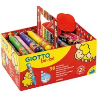 Giotto be-bè Crayons de couleur, Bois, Multicolore, 36 Unité (Lot de 1) (36x)