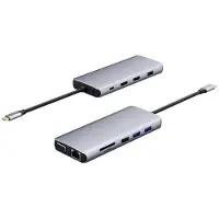 ESTUFF Single USB-C Dock - Dockingstation - USB-C 3.2 Gen 1 - VGA, HDMI - GigE