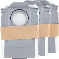 Roborock Lot de 3 sacs à poussière pour Qrevo et S8 MaxV Ultra Blanc