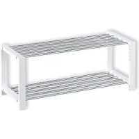 Idimex Etagère À Chaussures Arina 2 Tablettes Blanc