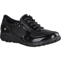 Waldlaufer Baskets basses 'Schnürschuh Damen H89001-221-001 Leder-Mix in schwarz' noir