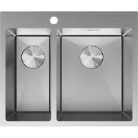 Mexen Flexo évier en acier inoxydable 1,5-bac 610 x 510 mm, inox - 6446611500-01