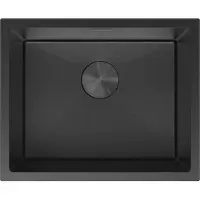 Mexen Trixo évier en acier inoxydable 1 bac 540 x 440 mm, noir HC - 6414541000-70HC