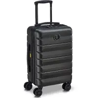 Delsey Air Armour 55 cm Expandable suitcase, black, Valise, Noir