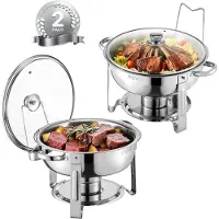 Vevor Chauffe-Plat 2PCs 4,7 L