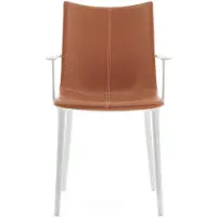 Kartell H.H.H. Chaise Cuir White|Leather