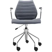 Kartell Maui Soft Trevira Fauteuil Pivotant Trevira Grey