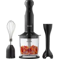 Tomado Set mixeur plongeant - Mixeur à main hachoir fouet 350W noir