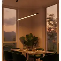 Lyora Suspension élégante Brillia noir 120cm