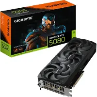 Gigabyte GeForce RTX 5080 WINDFORCE OC SFF 16G Carte Graphique - 16 Go GDDR7, 256 bits, PCI-E 5.0, 2670MHz Fréquence du Cœur, 3 x DP 2.1a, 1 x HDMI 2.1b, GV-N5080WF3OC-16GD