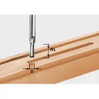 Festool Fraise à rainurer HW, queue de 8 mm, HW S8 D6/14 | 490955