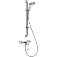 Delabie Colonne de douche avec mitigeur SECURITHERM EP monocommande - - 2739EPKIT