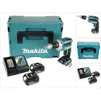 Makita DFS 250 RTJ Visseuse à cloison sèche sans fil 18 V Brushless + 2x Batteries 5,0 Ah + Chargeur + Coffret de transport Makpac