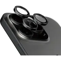 PanzerGlass Hoops Optic Rings Protection caméra pour Apple iPhone 15 Pro / 15 Pro Max - Black Titanium