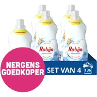 Robijn 4x Klein & Krachtig Wasmiddel Stralend Wit 34 Washes 1.19 litres